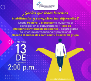 Imagen de invitación para el encuentro de orientación vocacional y profesional