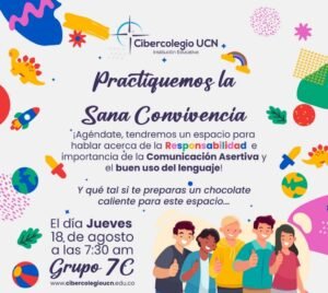 Invitación a evento para promover la sana convivencia