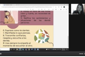 Foto de contenido presentado en evento sana convivencia