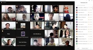 Imagen de una reunión de Zoom sobre el desarrollo del Modelo de Naciones Unidas