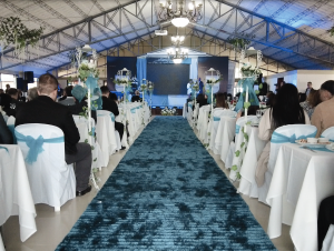 Lugar donde se realizó la celebración de la alfombra azul