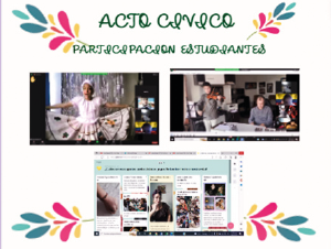 Participaciones en el acto cívico de la "Semana de la convivencia"