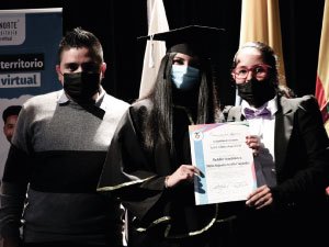 Fotografía estudiantes que recibieron ceremonia de grados  