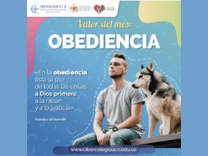 Imagen sobre el valor de la obediencia