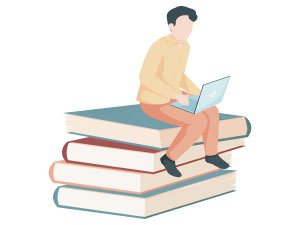 Imagen persona sobre libro