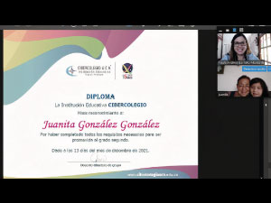 Imagen Diploma Juanita Gonzalez
