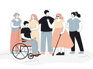 Imagen personas interactuando