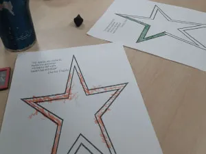 Mesa con las estrella