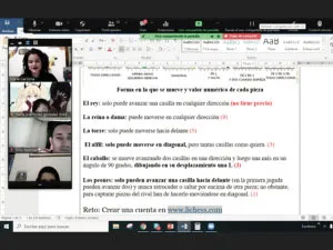 Imagen de la sesión formativa sobre el juego de ajedrez