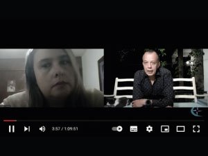 Capturas de pantalla de la sesión realizada por padres de familia y equipo Cibercolegio