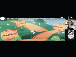 El pasado 15 de julio de 2022 se llevó a cabo el espacio “PRO-TEJER”, una campaña de prevención del consumo de sustancias psicoactivas cuyo objetivo era el abordar dicha problemática y cómo se puede prevenir de manera que sirviera como estrategia institucional para brindar redes de acompañamiento, relaciones saludables, sueños y decisiones conscientes.