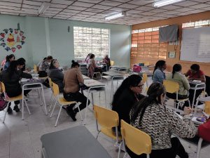 Fotografía de  beneficiarias del proyecto de formación para mujeres jóvenes y adultas3