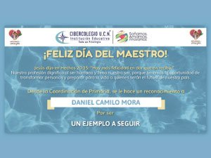 Imagen que resalta la importante labor de los docentes en la celebración del día del maestro.10