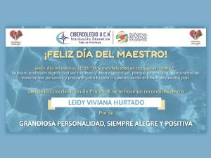 Imagen que resalta la importante labor de los docentes en la celebración del día del maestro.11