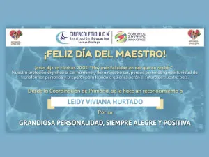 Imagen que resalta la importante labor de los docentes en la celebración del día del maestro.11