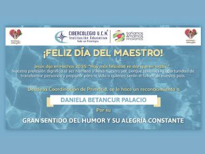 Imagen que resalta la importante labor de los docentes en la celebración del día del maestro.12