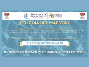 Imagen que resalta la importante labor de los docentes en la celebración del día del maestro.13
