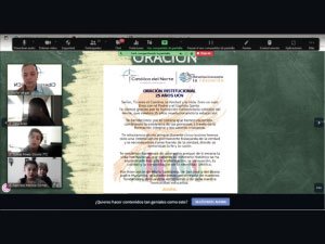 Imagen de la sesión por Zoom donde se motiva a la participación en la conformación del gobierno escolar.1