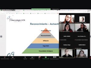 Imagen de la actividad realizada a través de Zoom sobre plan de vida