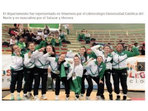 Fotografía equipo de voleibol.