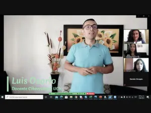 Imagen del evento realizado en Zoom sobre orientación vocacional