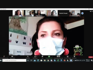 Imagen del evento realizado en Zoom sobre orientación vocacional