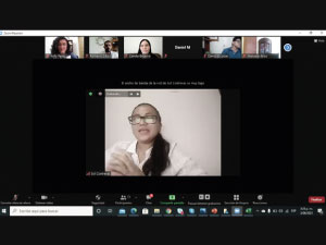 Imagen del evento realizado en Zoom sobre orientación vocacional