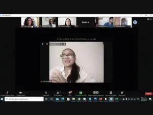 Imagen del evento realizado en Zoom sobre orientación vocacional