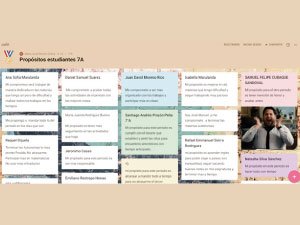 Imagen padlet de primera entrega de informes académicos