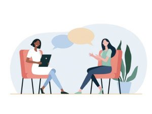 Imagen de personas interactuando