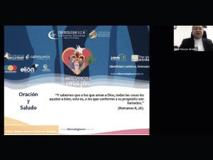 Fotografía del encuentro virtual para dar inicio al programa de orientación vocacional.