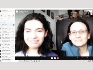 Imagen de reunión entrega de informes académicos