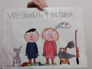 Fotografía clase de inglés en el programa Primaria Incluyente