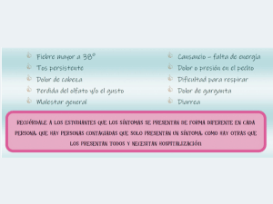 Imagen de actividades realizadas  e información compartida durante la pandemia