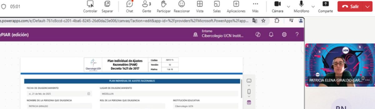 Captura de pantalla de reunión
