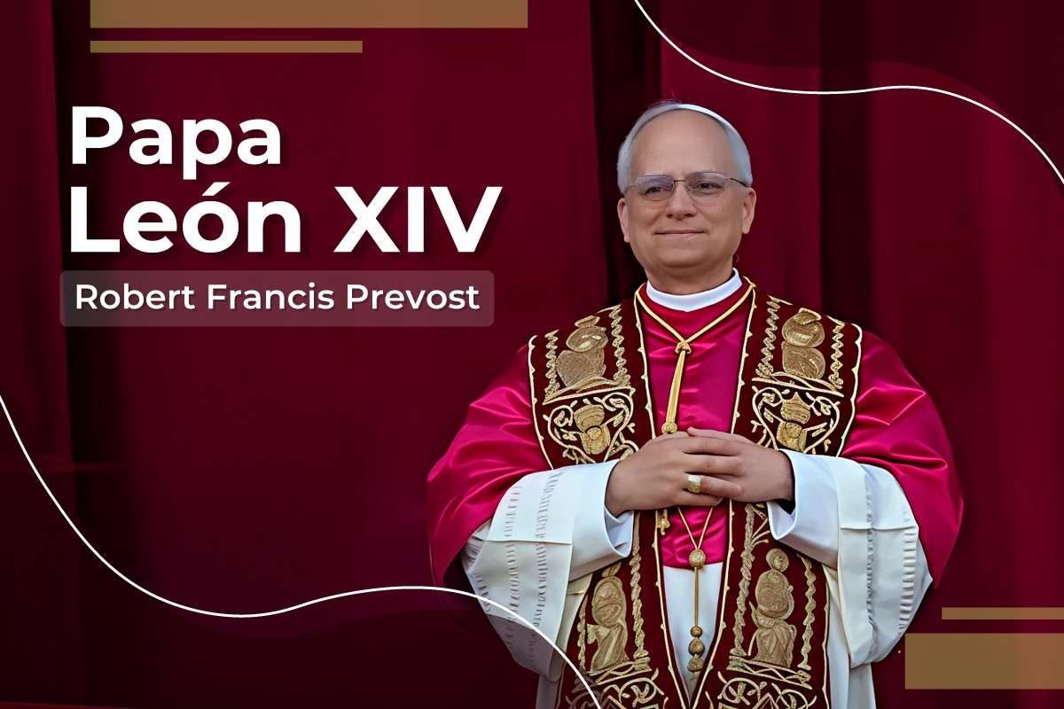 Foto del nuevo papa, compañada de su nombre