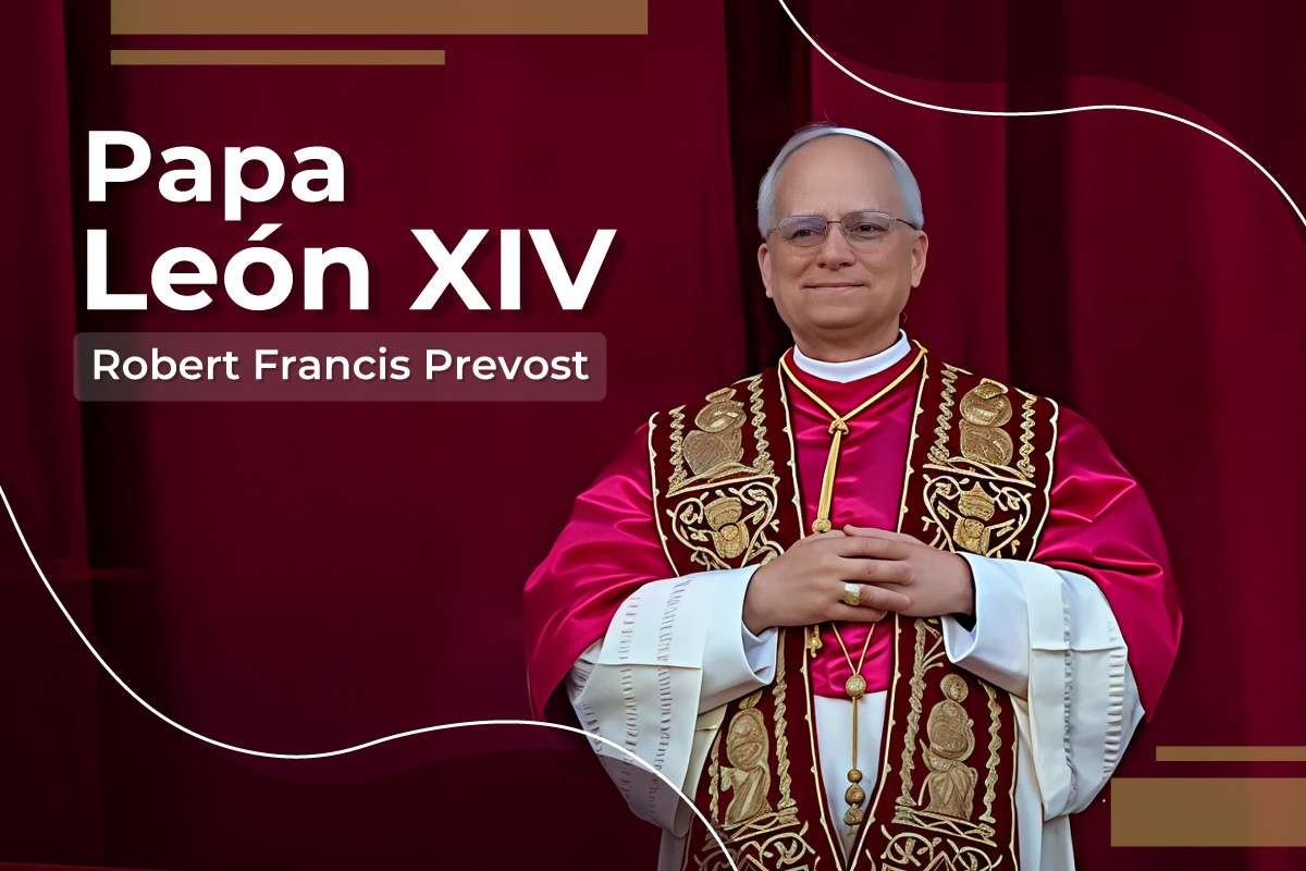 Foto del nuevo papa, compañada de su nombre