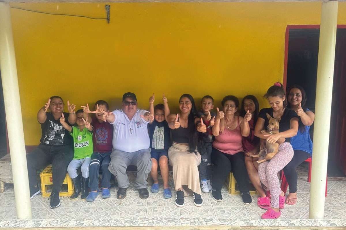 Foto padre German con familia