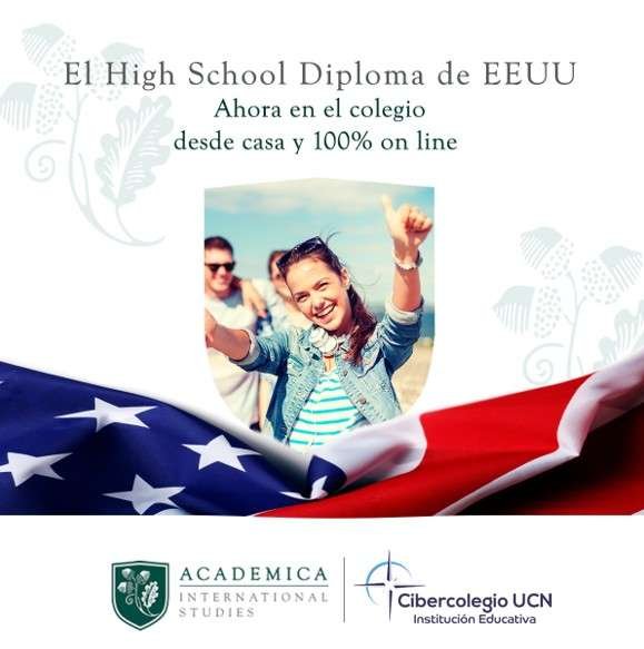 Fotografía sobre el High School Diploma de EEUU.
