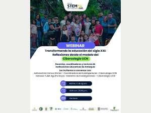 Publicidad Webinar de la Mesa STEM+ Antioquia experiencia desde el área de investigaciones