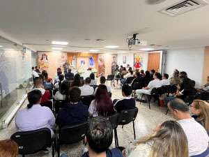 Foto de todos en capilla 