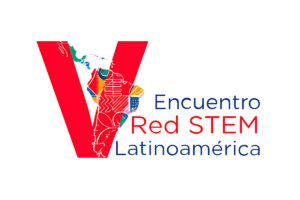 Imagen del logo del V Encuentro de la Red STEM Latinoamérica, en el que participará el área de investigaciones de la institución.