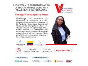 Vanessa Aguirre: Representante de la Fundación Universitaria Católica del Norte en la ponencia.